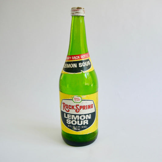 Vintage Rock Spring Lemon Sour "Happy Sparkle" 26 oz Glass Bottle