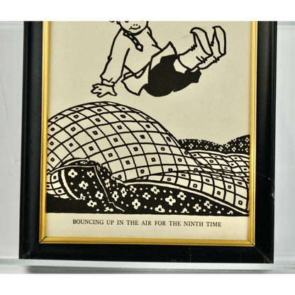 Boy Jumping Print Vintage in Frame 5 x 7"
