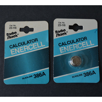 Radio Shack Calculator Enercell Alkaline 386A Battery Unused READ