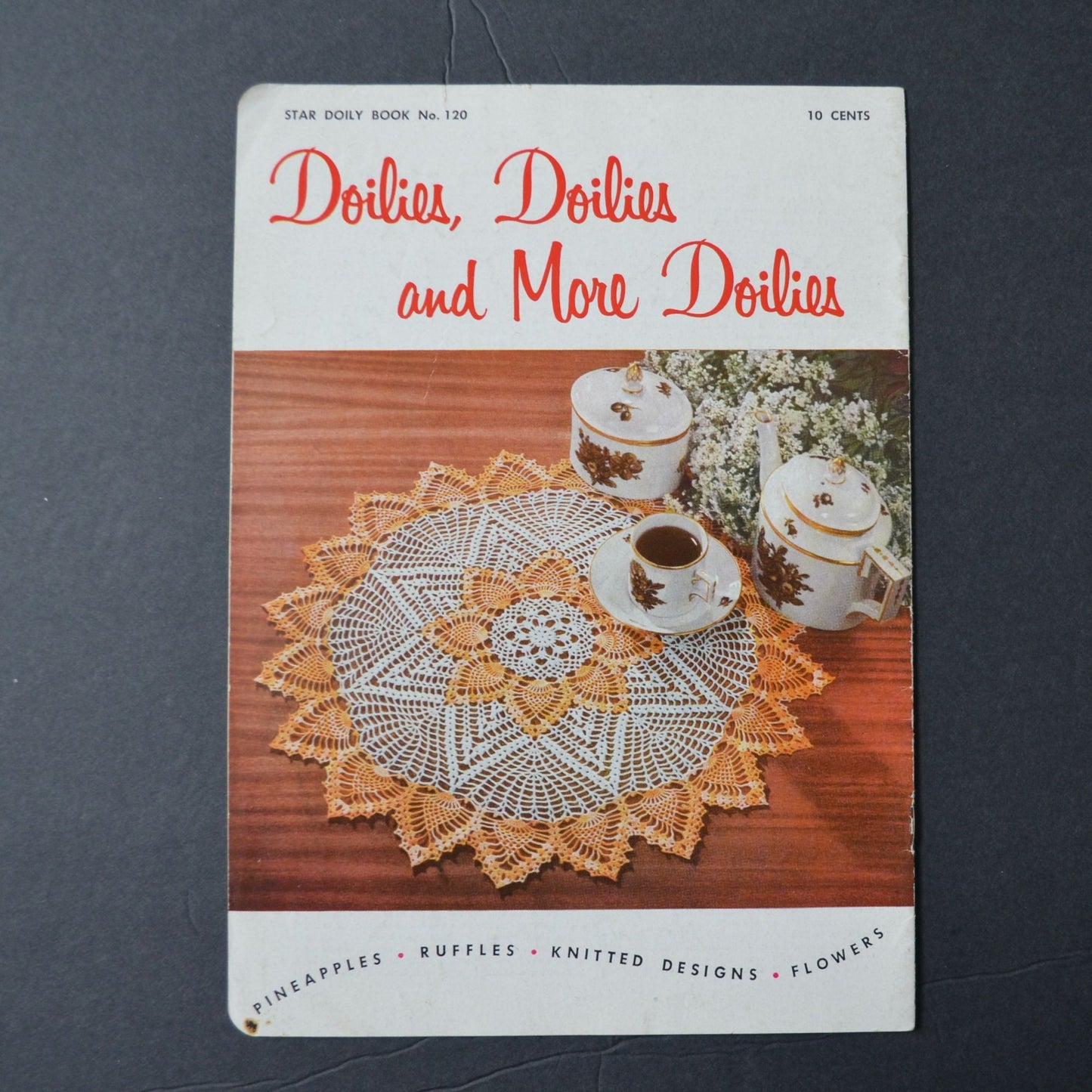 Vintage Star Doily Book No. 120 1955 Crochet Patterns Pineapples & Ruffles