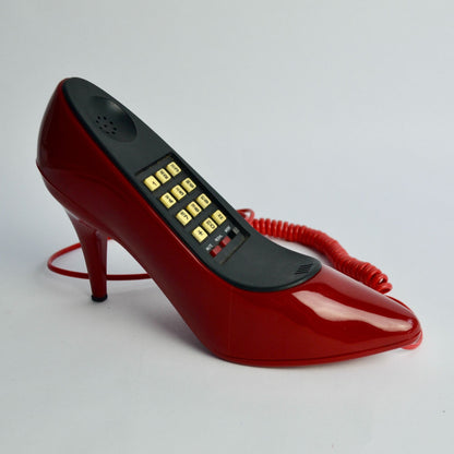 Columbia Telephone SH910 Red High Heel Shoe Phone AS IS READ