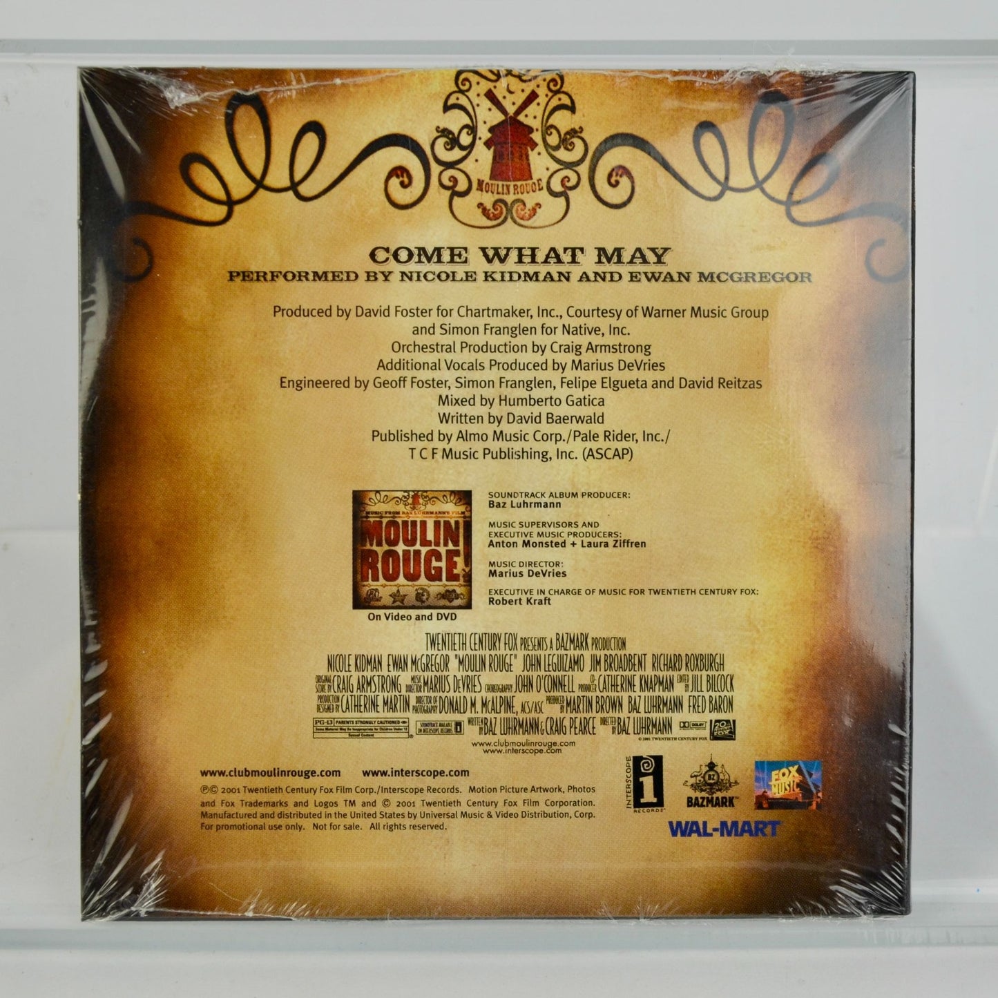 Come What May Moulin Rouge CD Single NEW SEALED 2001 Vintage