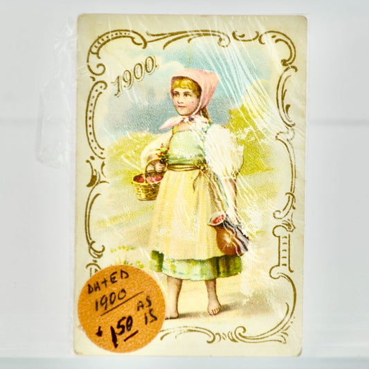 1900 The City of Tailors Calendar Chicago IL Victorian Trading Card Antique