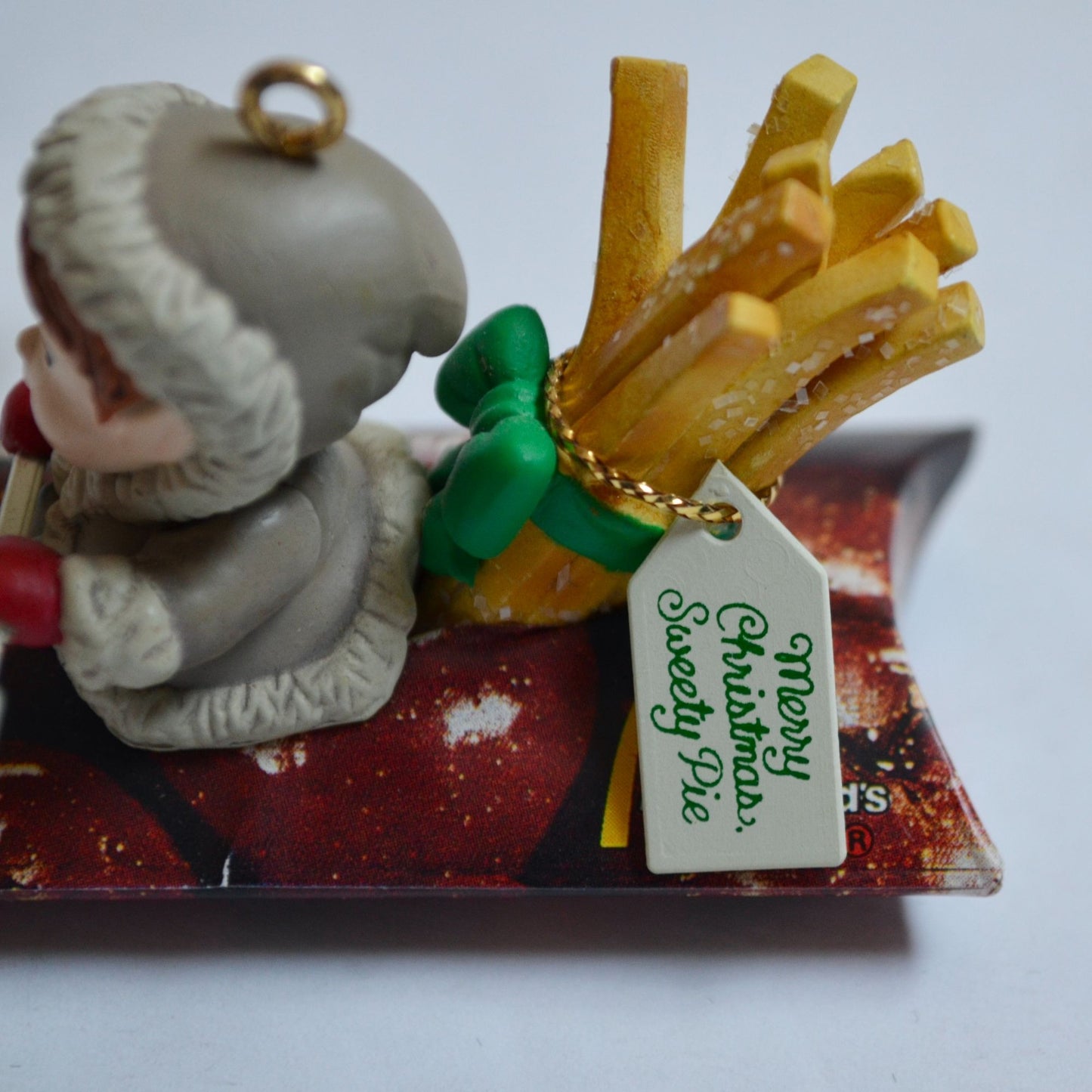 McDonald's Hot Apple Pie Christmas Ornament Vintage