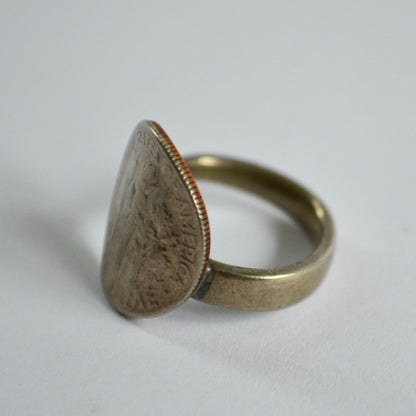 1974 US Dime Back Ring Vintage Size 4.5