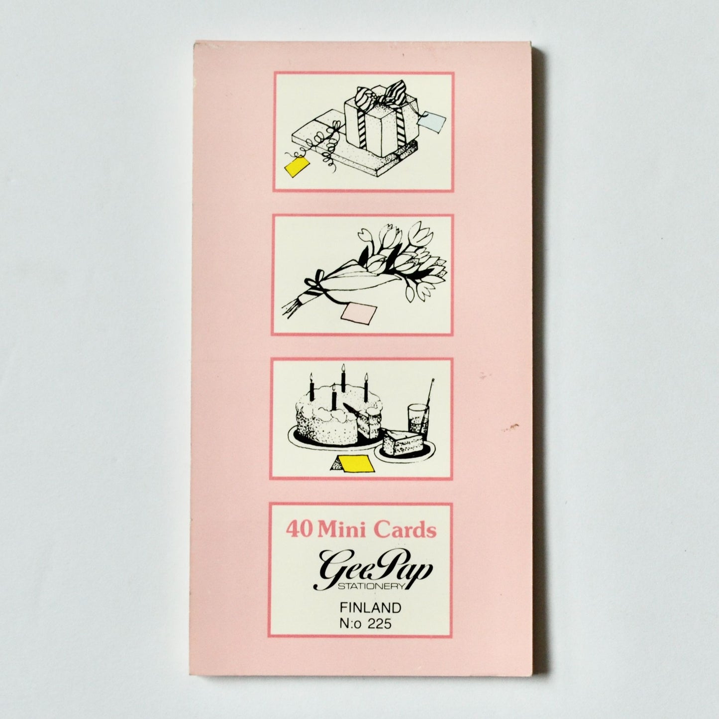 40 Mini Cards GeePap Stationary Finland No. 225 Vintage