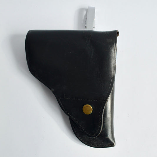 Vintage French Military Leather Holster Black