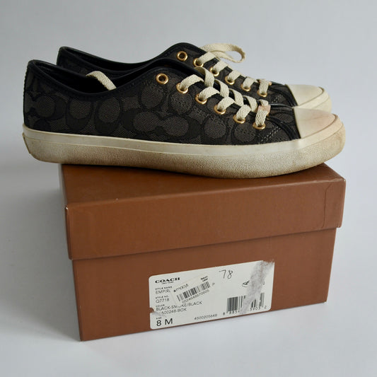 Coach Empire Black Smoke Q7718 Size 8 Medium Women's