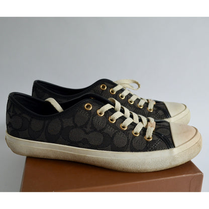 Coach Empire Black Smoke Q7718 Size 8 Medium Women's