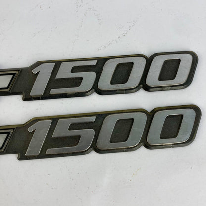 Pair Chevrolet Silverado 1500 Side Door Emblem Badges OEM Part # 15707431 Chevy