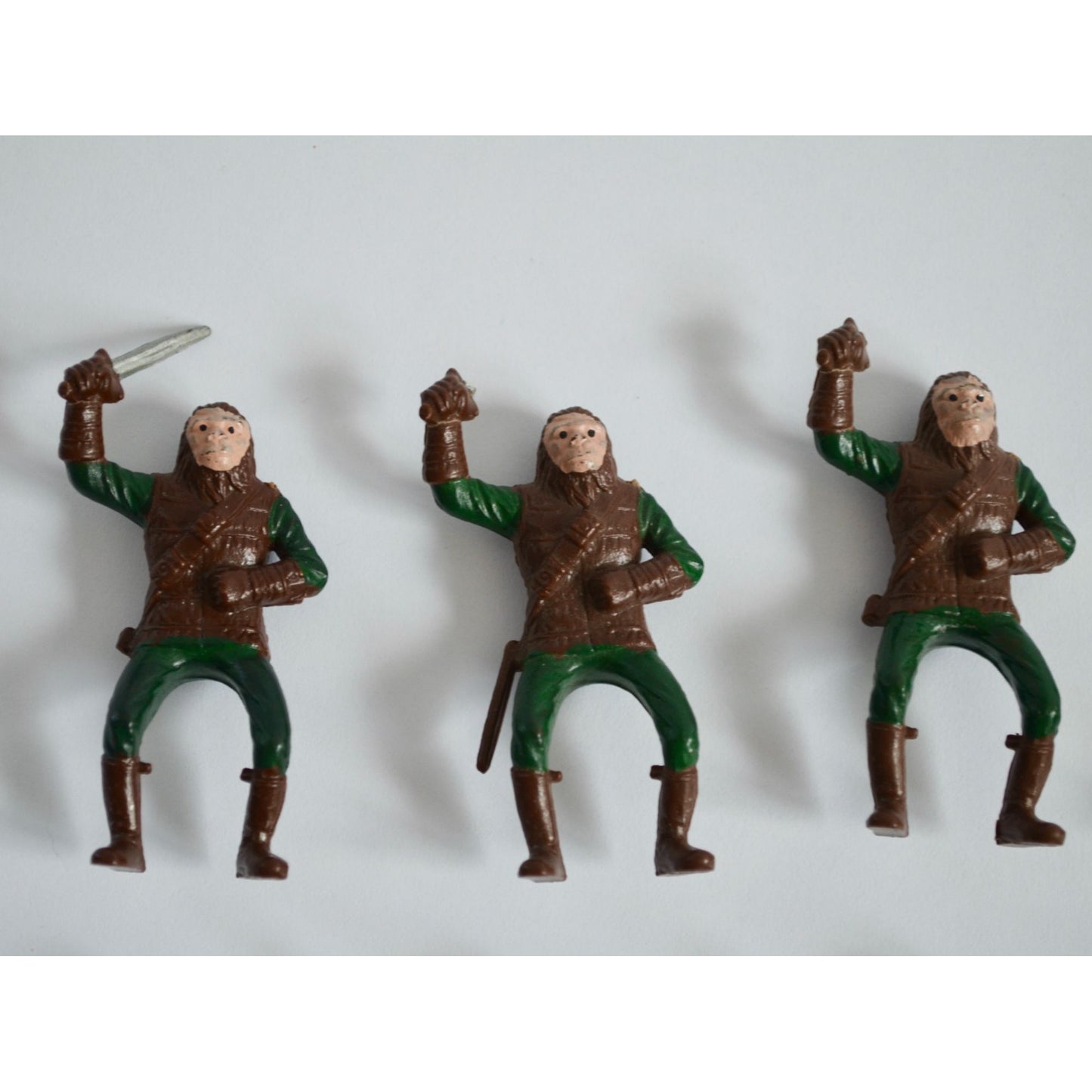 Lot Vintage Planet of the Apes Mini Figures Toy Figurines MOST BROKEN