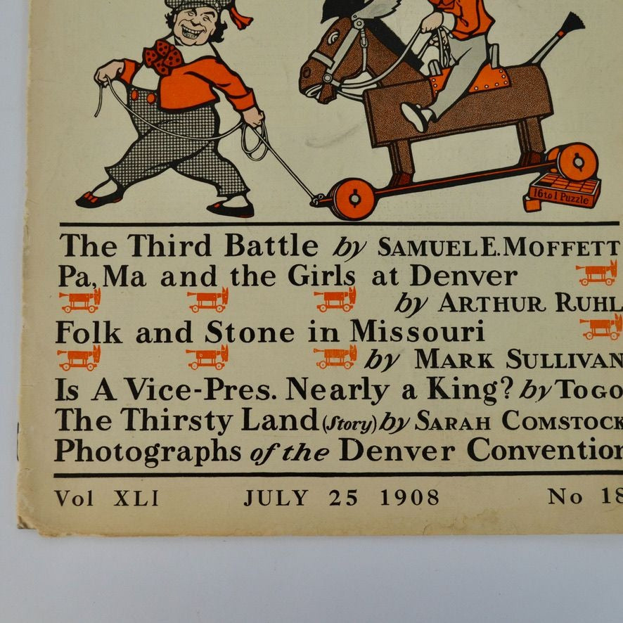 Colliers Magazine July 25 1908 Vol XLI No 18 With The Democrats At Denver