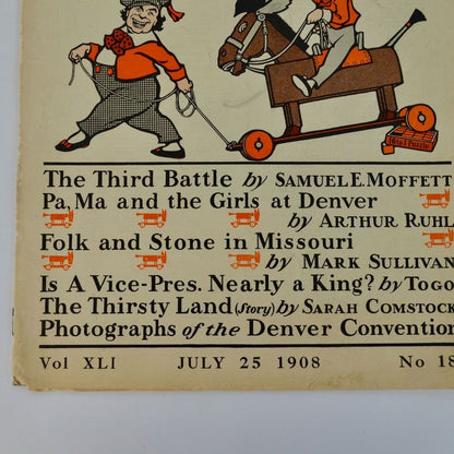 Colliers Magazine July 25 1908 Vol XLI No 18 With The Democrats At Denver