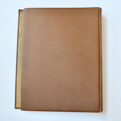 Vintage EMPTY Post Card Album Brown 12 x 10.5"