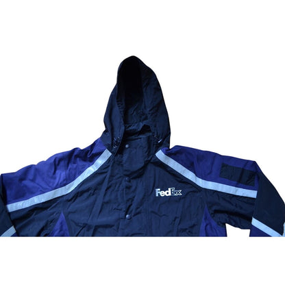 FedEx Stan Herman Reflective Jacket Men's Size L-RG Style# FD3336 NICE!