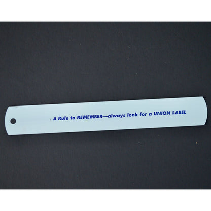 IBEW International Brotherhood of Electrical Workers Metal 6" Ruler Vintage