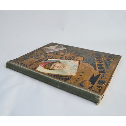 Early 1900s Antique Scrapbook Album 40 Full Pages Victorian