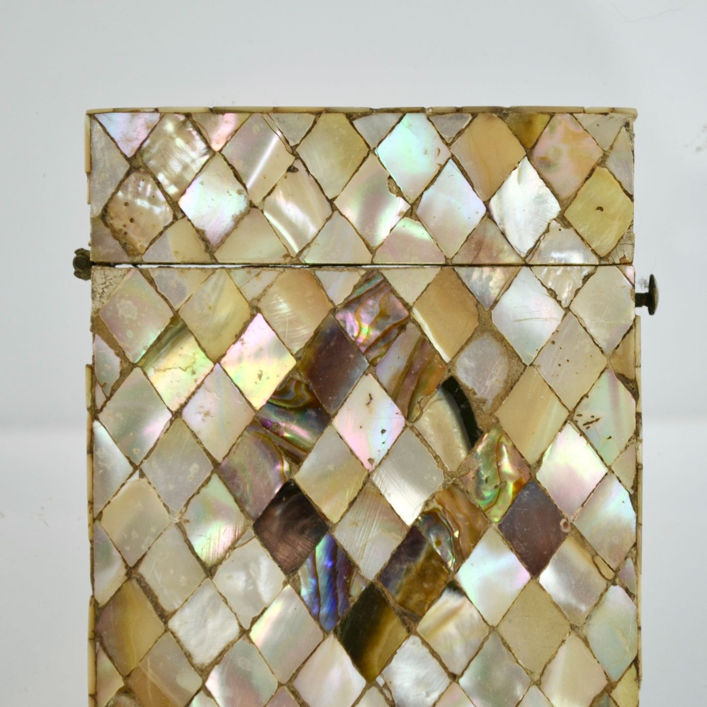 Antique Mother of Pearl Card Case Holder