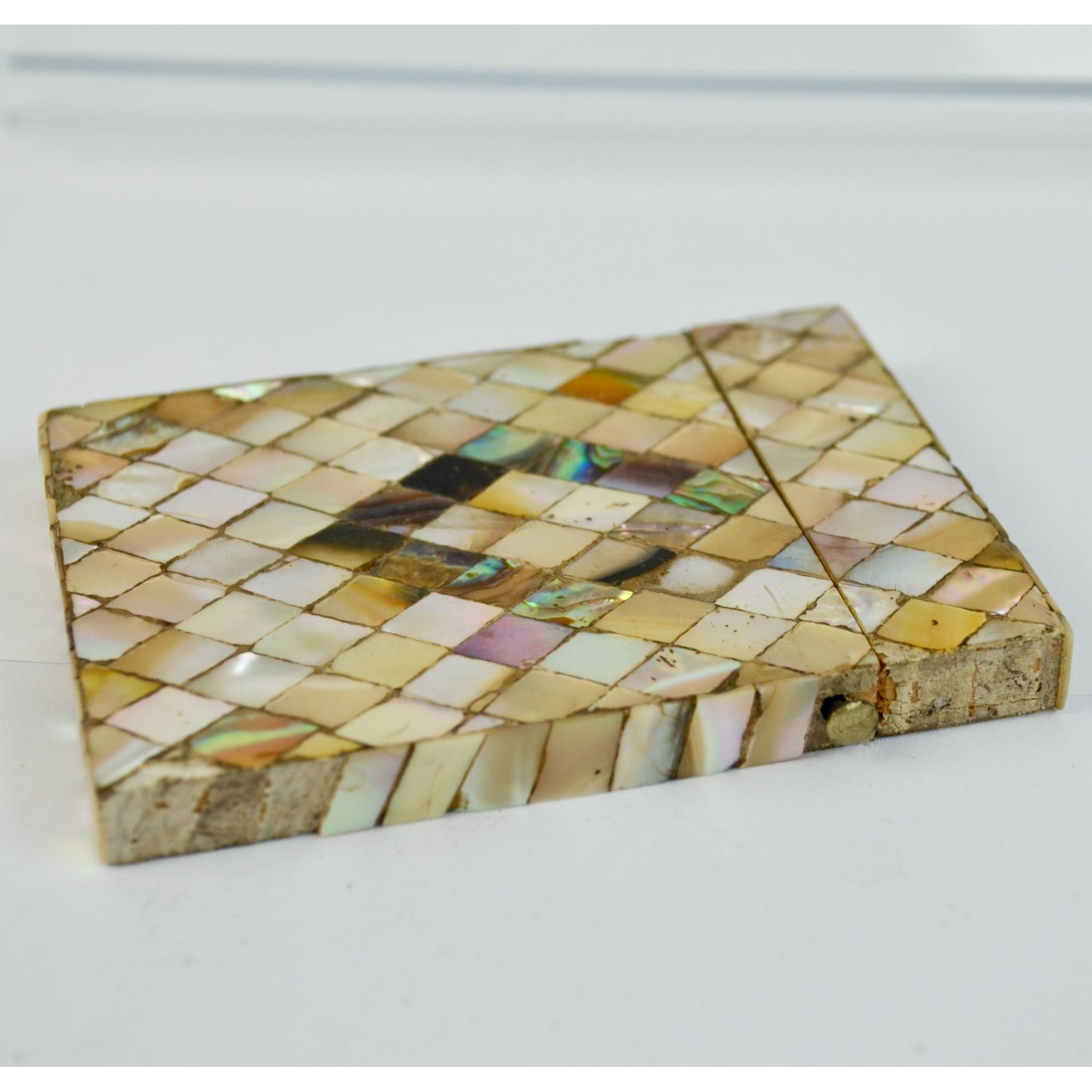 Antique Mother of Pearl Card Case Holder