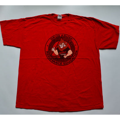 DARE LAPD School Parents Red Shirt XL Vintage 90s 100% Cotton
