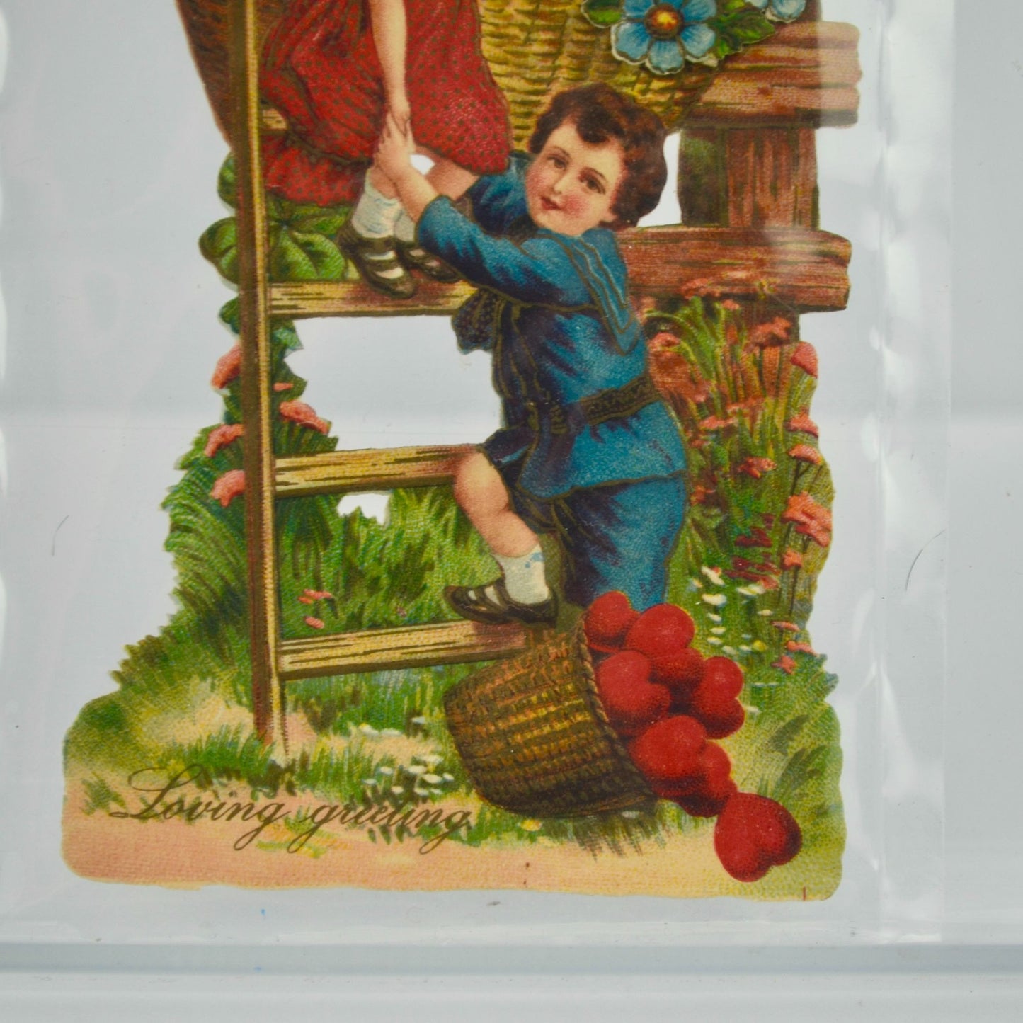Vintage Valentine's Day Card Loving Greeting