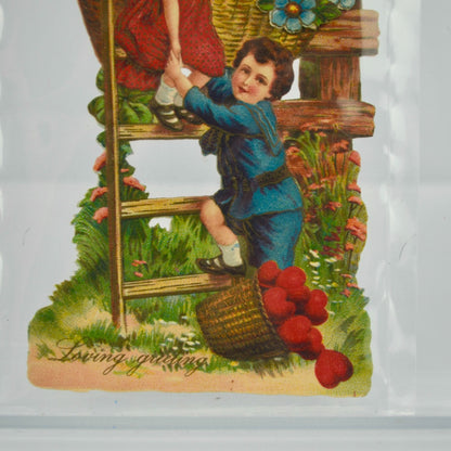 Vintage Valentine's Day Card Loving Greeting
