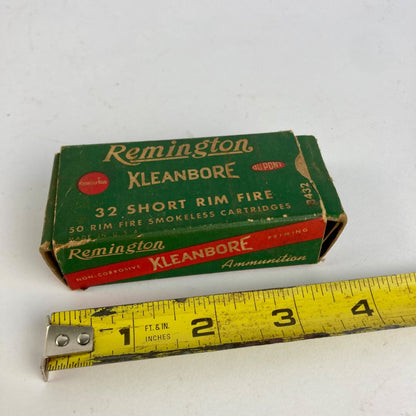Vintage Remington Kleanbore 32 Short Rim Fire EMPTY BOX #8432