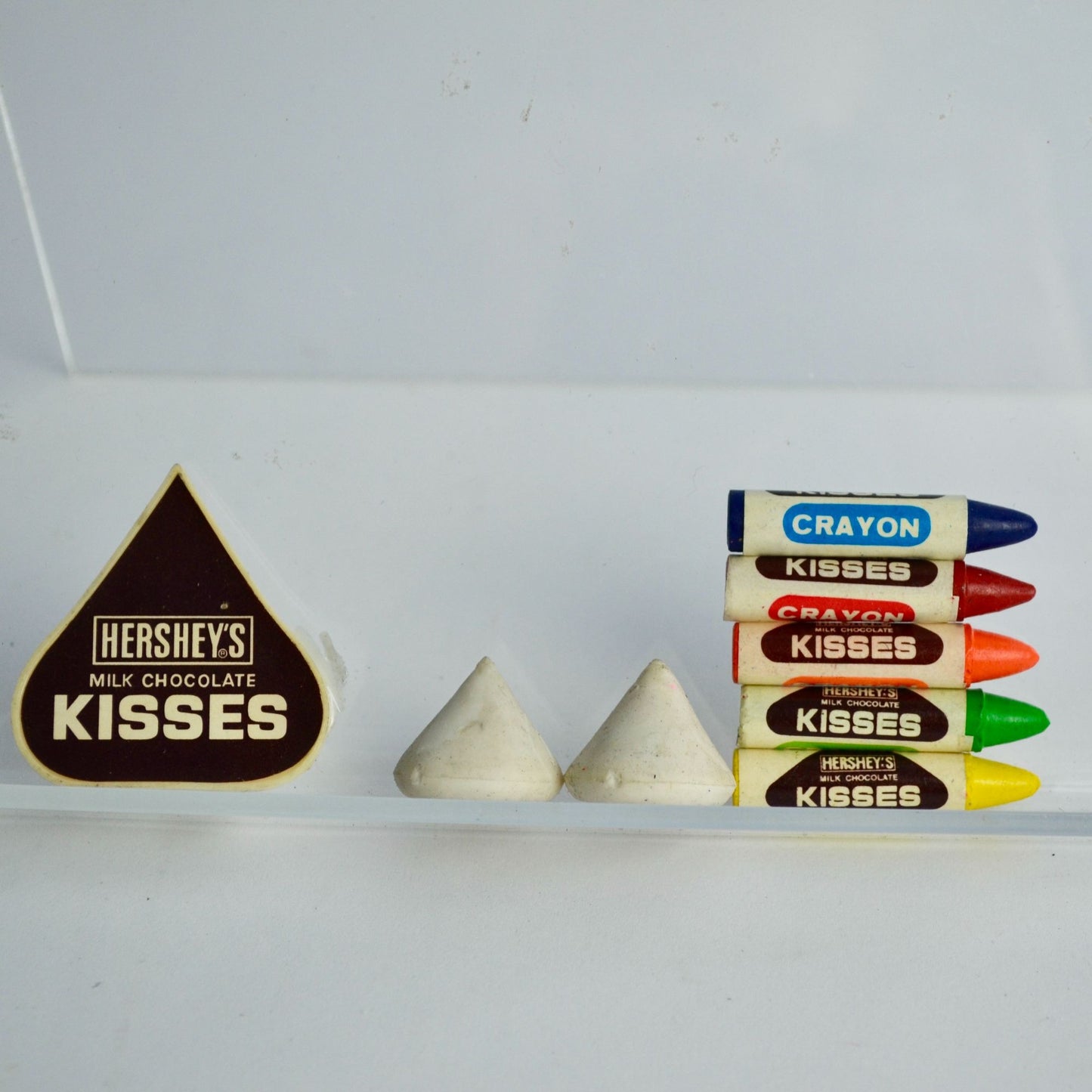 Vintage Hershey's Kisses Pencil Sharpener Mini Crayons & Erasers
