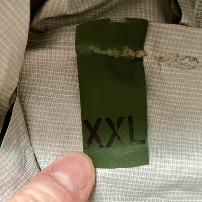 Vintage Green Rubber PVC Rain Jacket & Pants Rainsuit XXL