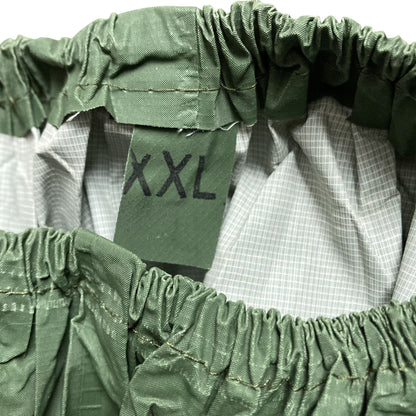 Vintage Green Rubber PVC Rain Jacket & Pants Rainsuit XXL