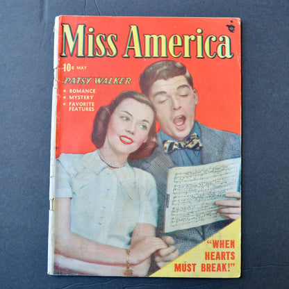 Miss America Magazine May 1949 Vintage Patsy Walker