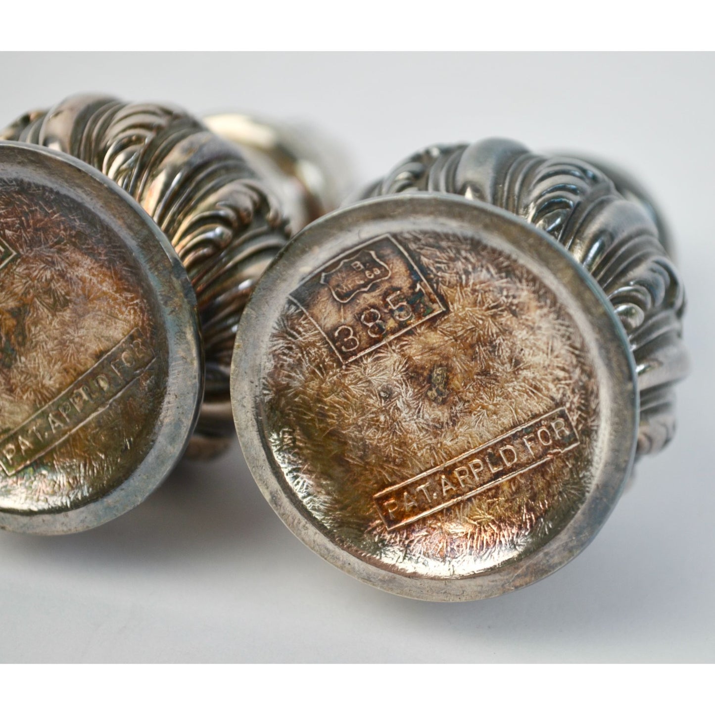 Vintage Silver Plate Salt & Pepper Shakers Pair Screw Top Lid