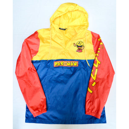 Pac-Man Men's Pullover Windbreaker Jacket Medium