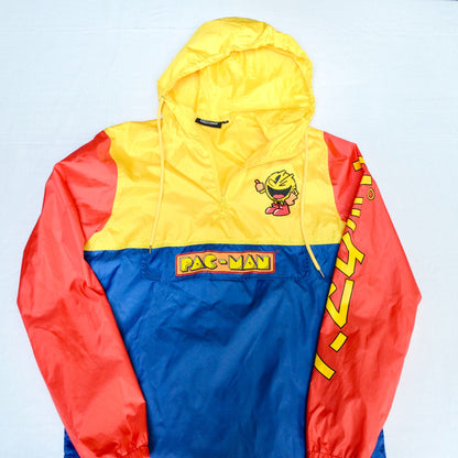 Pac-Man Men's Pullover Windbreaker Jacket Medium