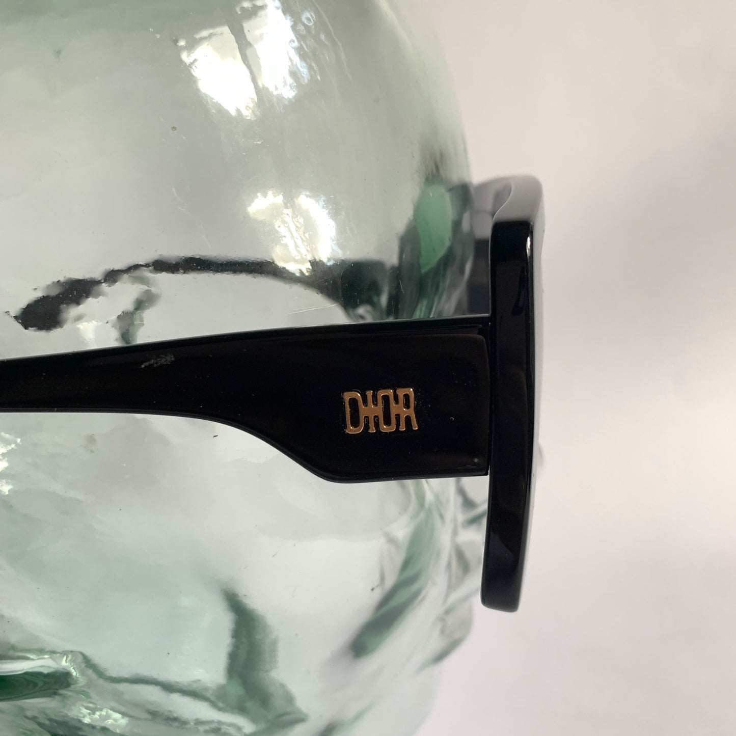 Dior 5688 C01 58-21-145 Black Square Oversized Mirrored Flat Sunglasses