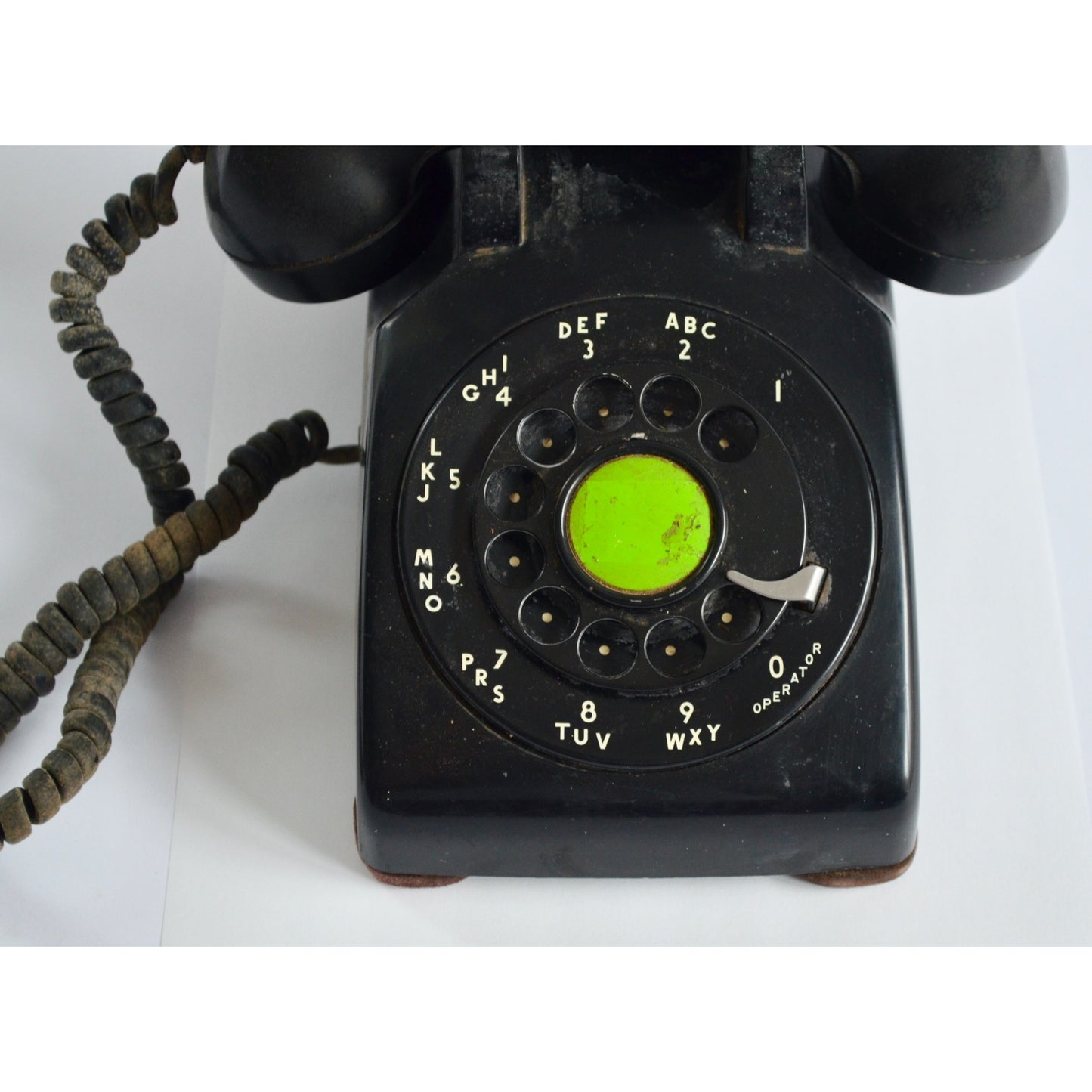 Vintage Western Electric Bell System Rotary Desk Telephone Black 1950's UNTESTED