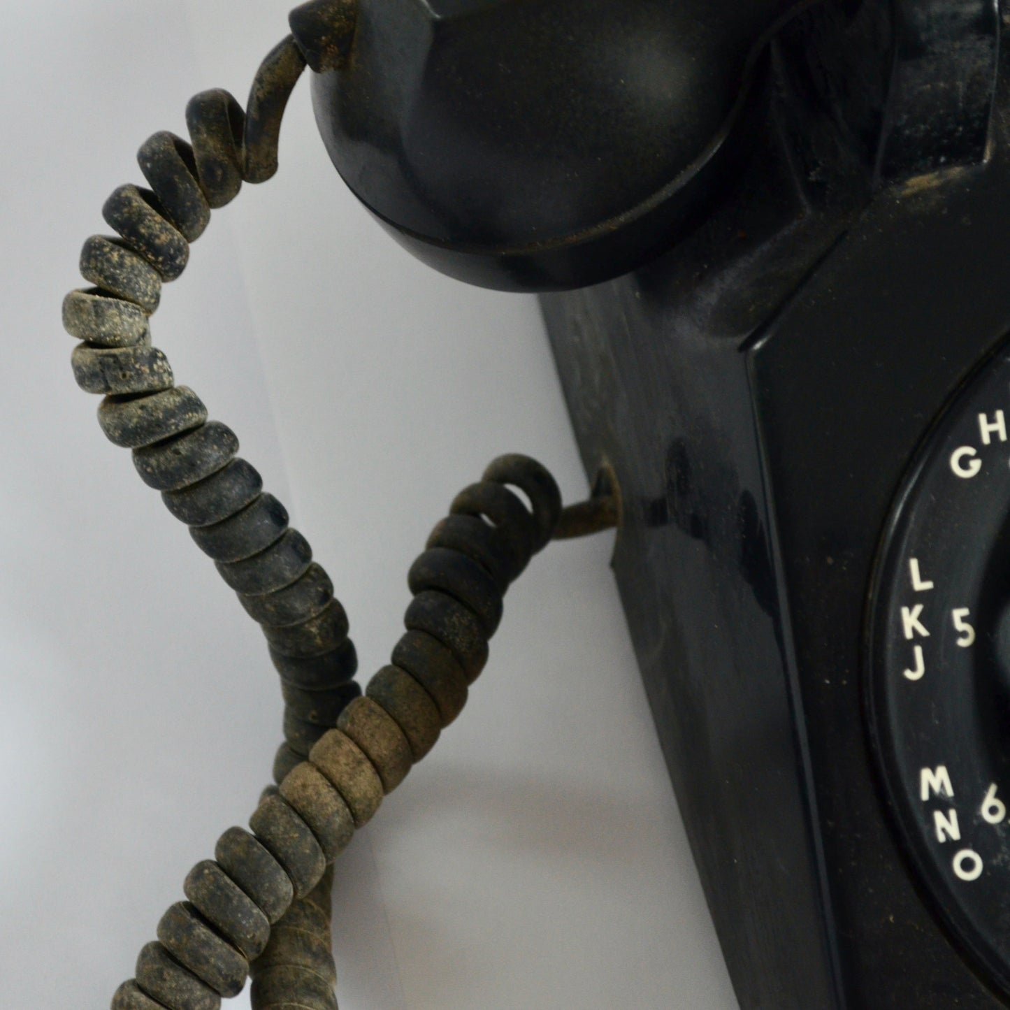 Vintage Western Electric Bell System Rotary Desk Telephone Black 1950's UNTESTED