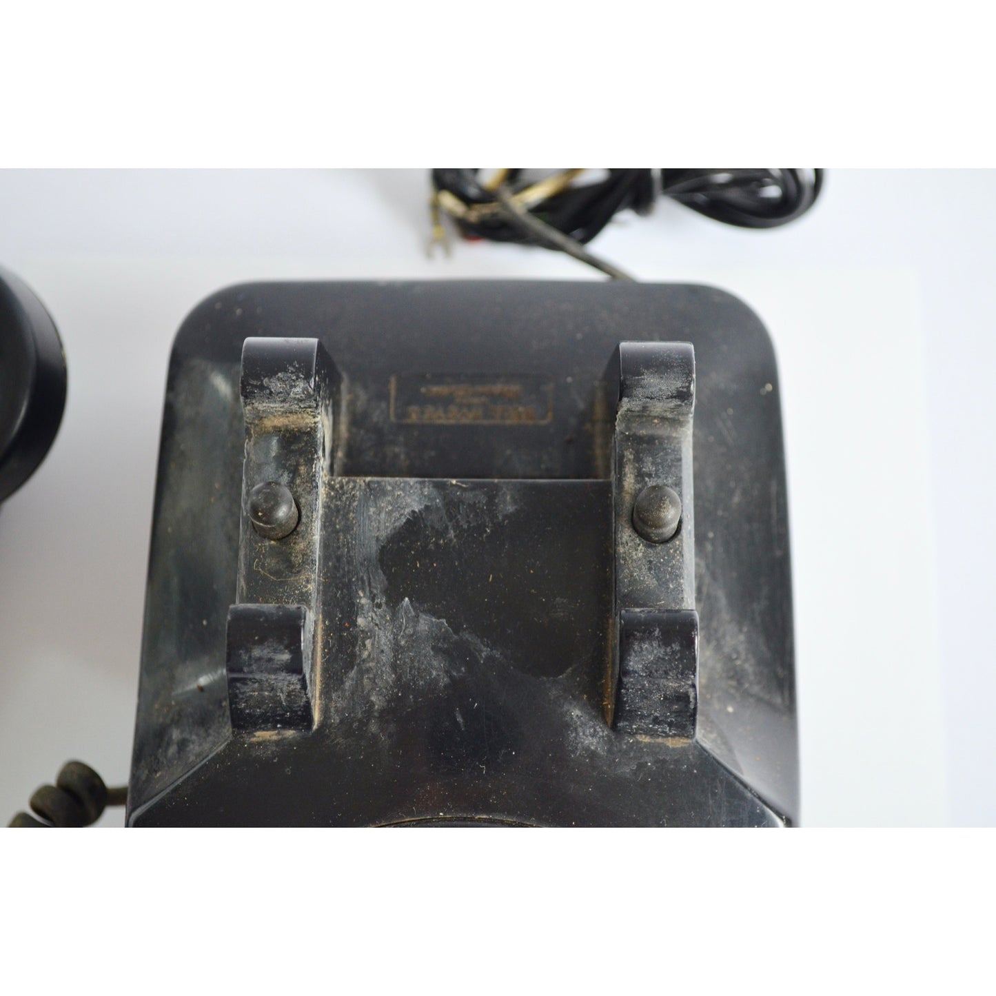 Vintage Western Electric Bell System Rotary Desk Telephone Black 1950's UNTESTED