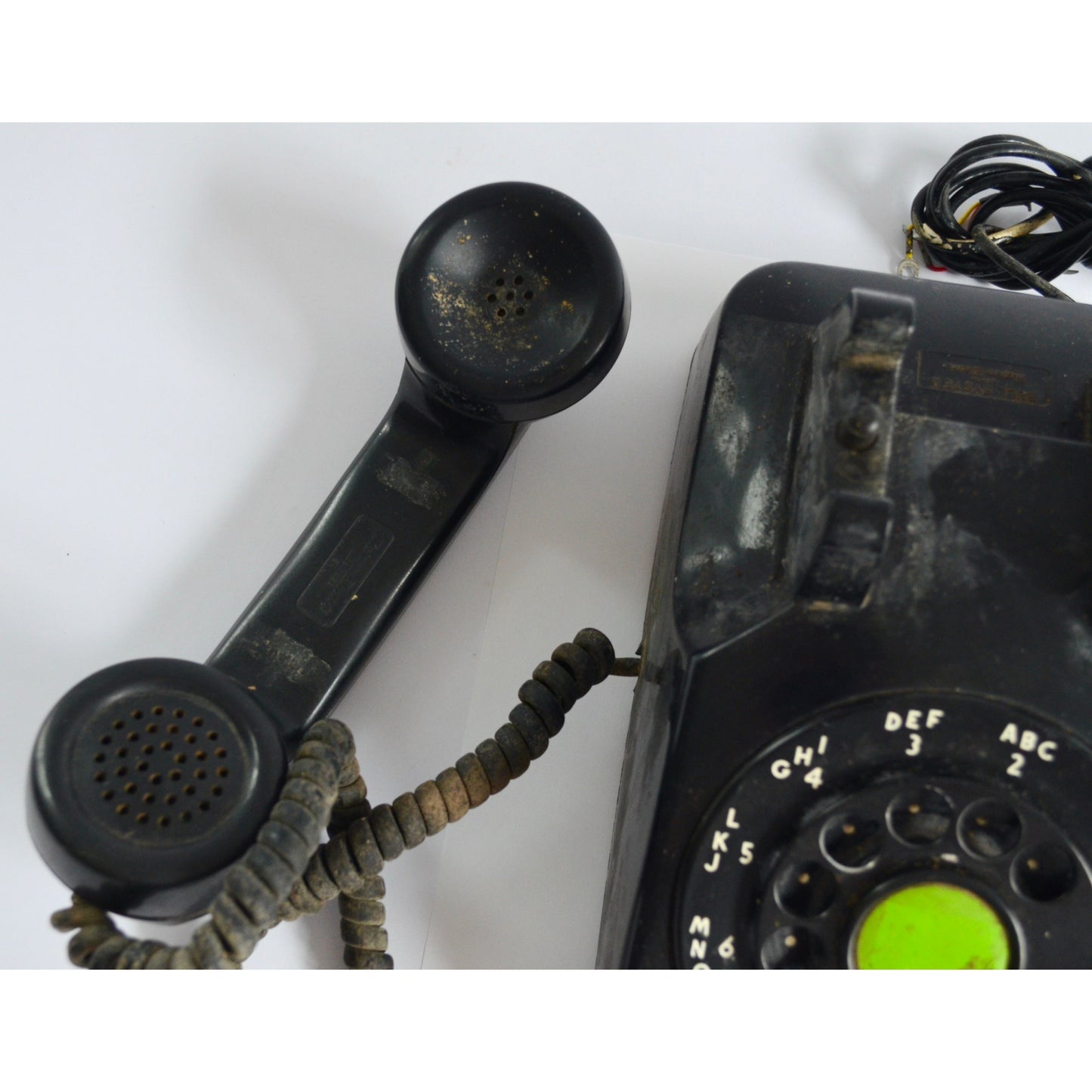 Vintage Western Electric Bell System Rotary Desk Telephone Black 1950's UNTESTED