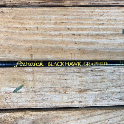 Vintage Fenwick Blackhawk BS-60-ML 6' Spinning Rod Fishing BROKEN TIP