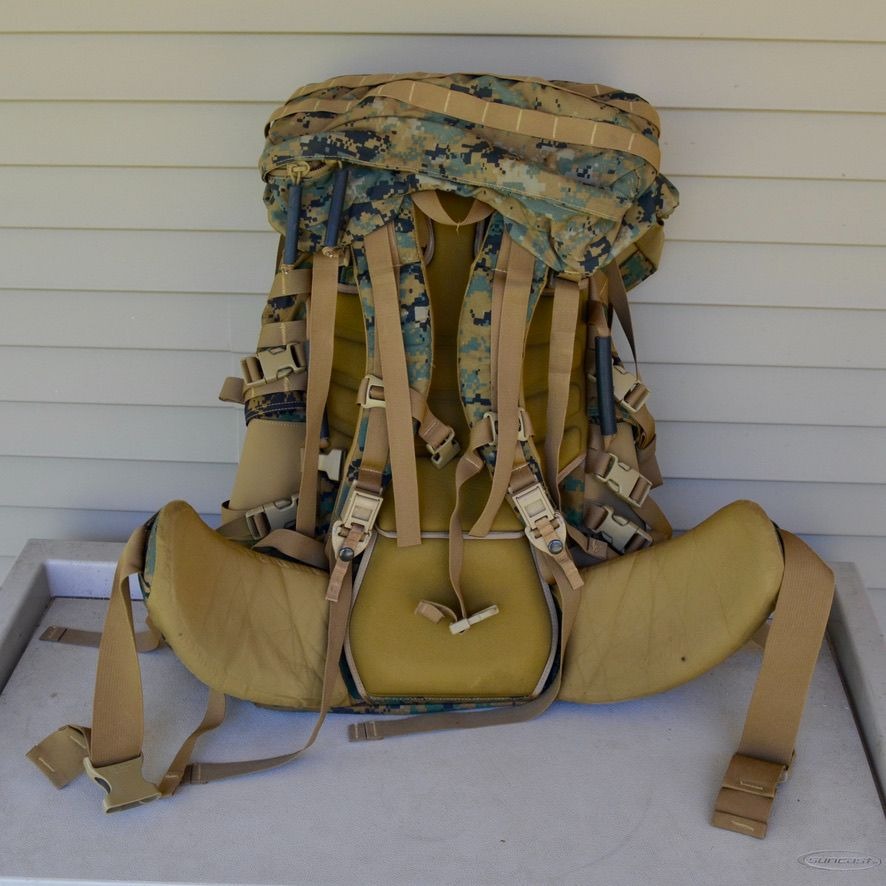 USMC Gen II Main Pack ILBE Rucksack MARPAT Woodland Camo Generation 2 w/ Lid