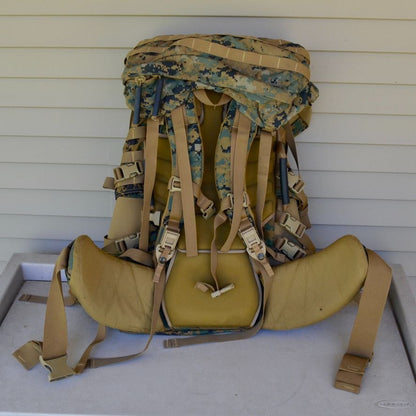 USMC Gen II Main Pack ILBE Rucksack MARPAT Woodland Camo Generation 2 w/ Lid