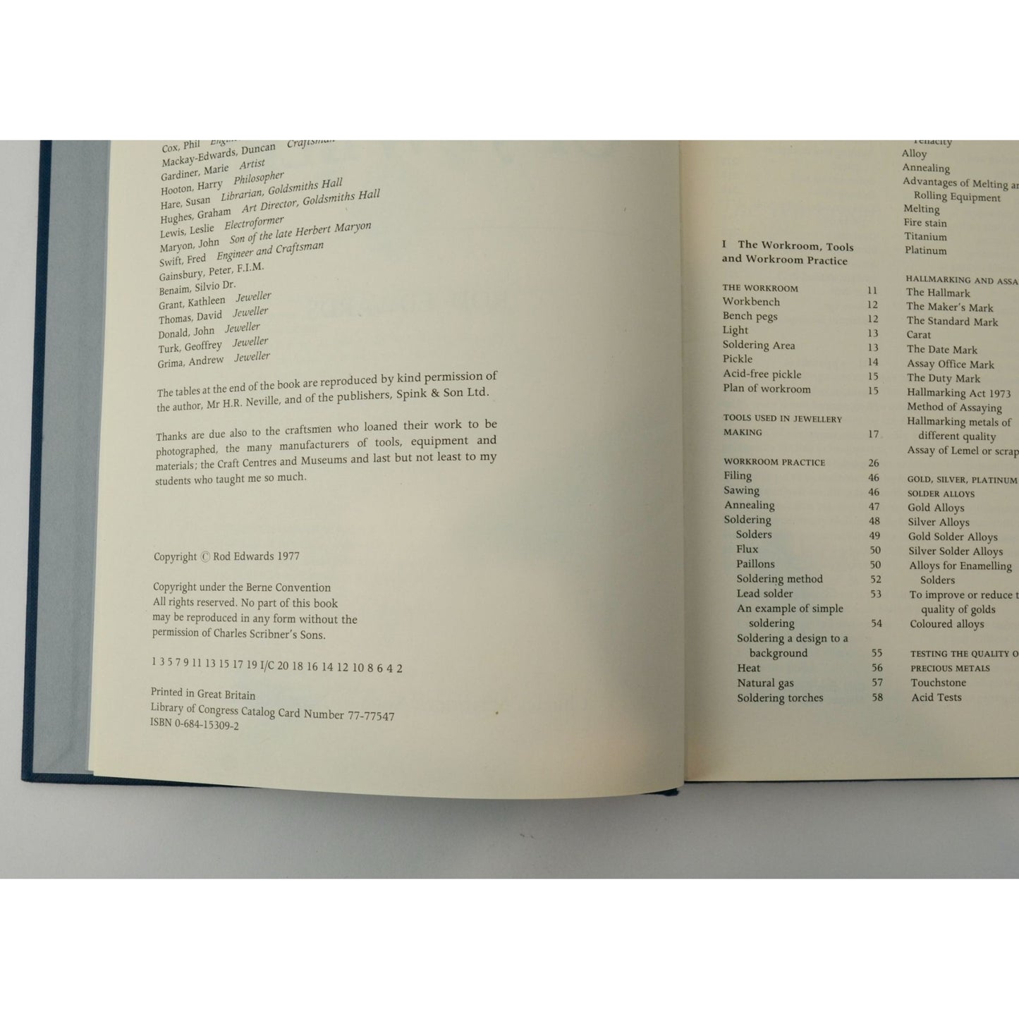 The Technique of Jewelry Rod Edwards 1977 Hardcover Book