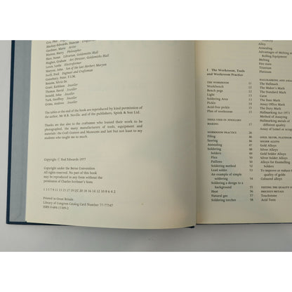 The Technique of Jewelry Rod Edwards 1977 Hardcover Book
