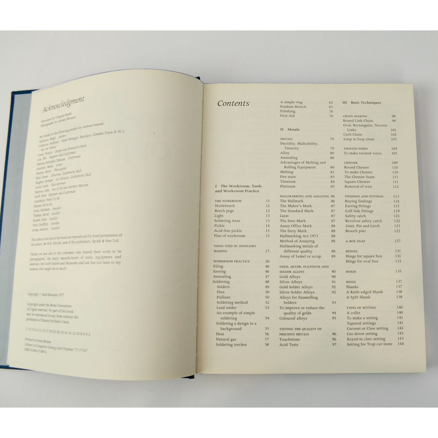 The Technique of Jewelry Rod Edwards 1977 Hardcover Book