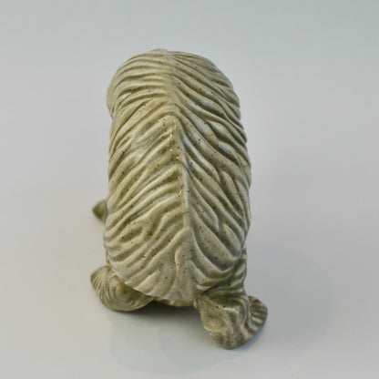 Ceramic Handpainted Gray Speckled Squirrel 2005 Dated Signed