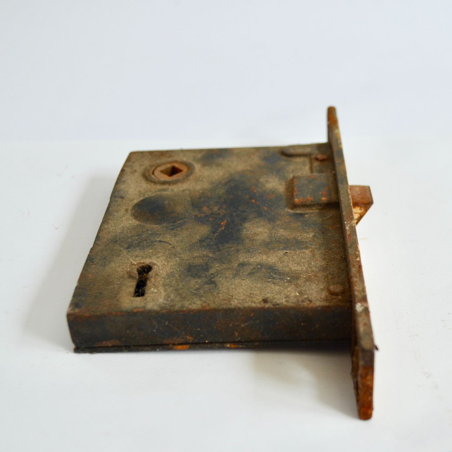 Antique Sargent & Co. Easy Spring Mortise Door Lock Cast Iron 7" Vintage NO KEY