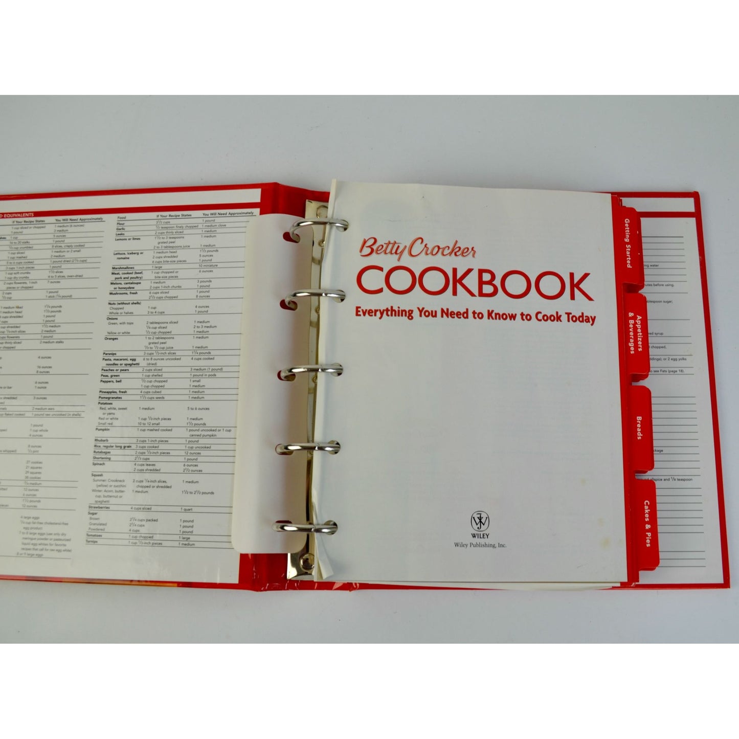 Betty Crocker Cookbook 2005 10th Edition Hardcover Spiral Bound