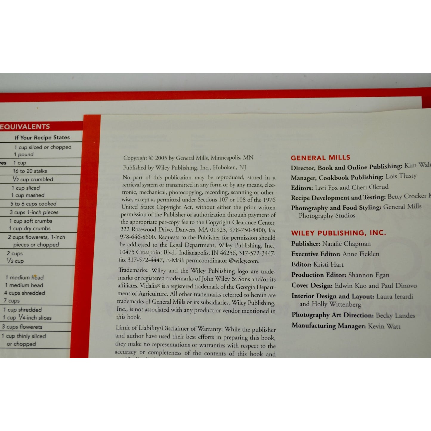 Betty Crocker Cookbook 2005 10th Edition Hardcover Spiral Bound