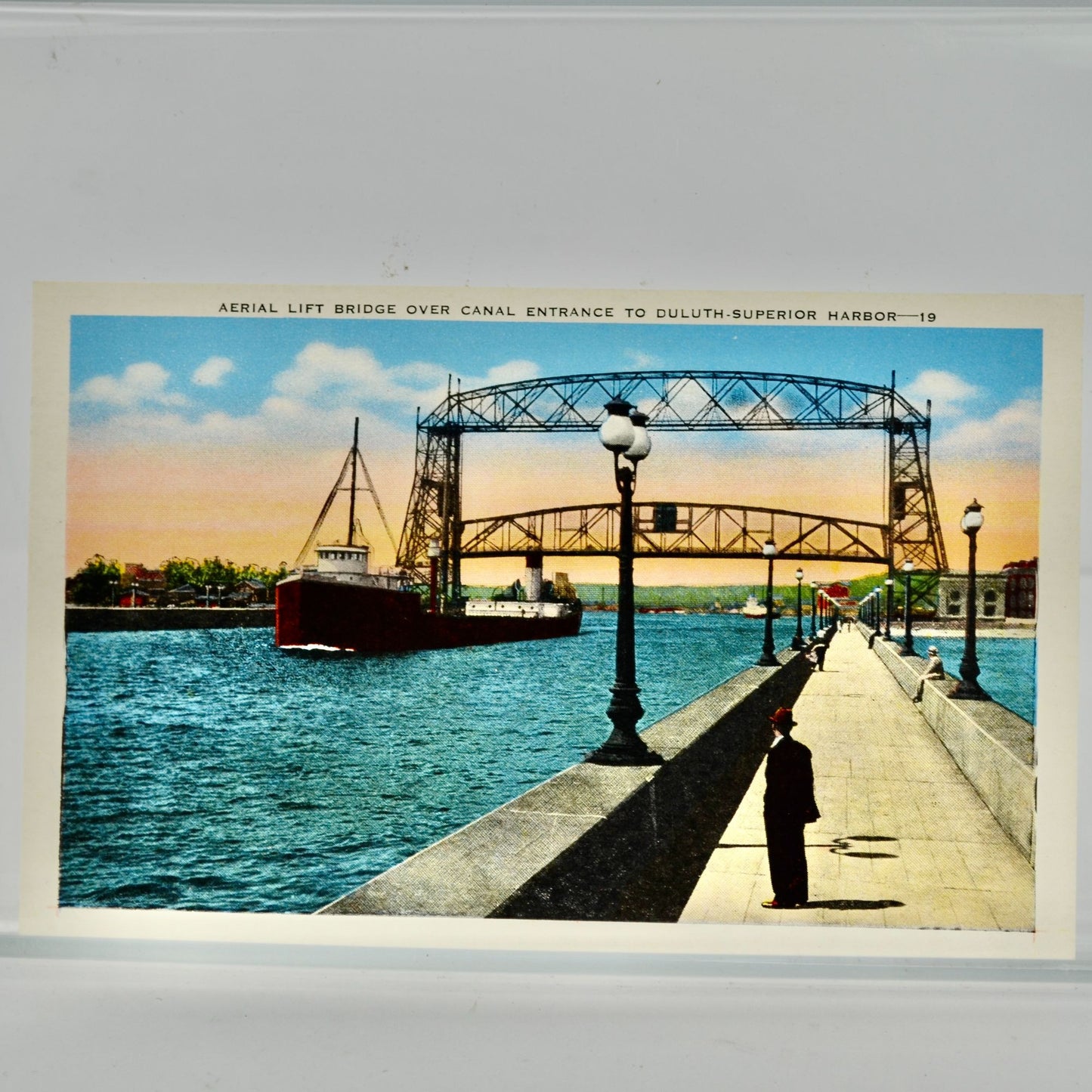Aerial Lift Bridge Canal Park Duluth Minnesota Vintage Postcard Unused